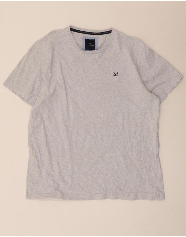 Crew Clothing T-Shirt Homme Top XL Bleu Moucheté Coton
