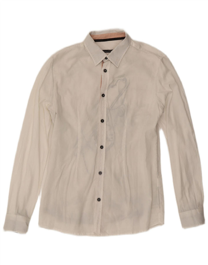 Daniele Alessandrini Chemise Homme Petit Blanc