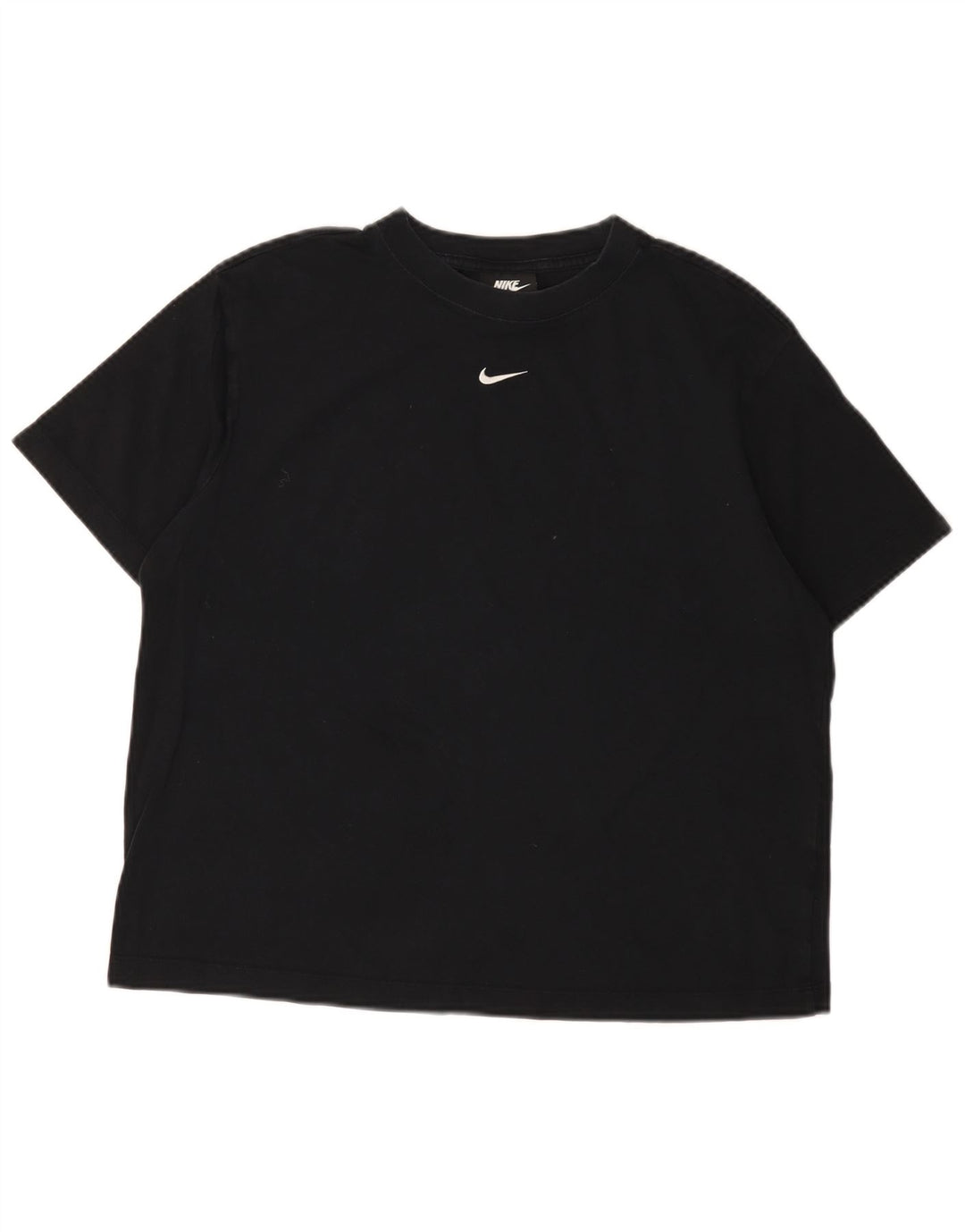 Nike T-shirt court surdimensionné pour femme UK 10 Petit Noir