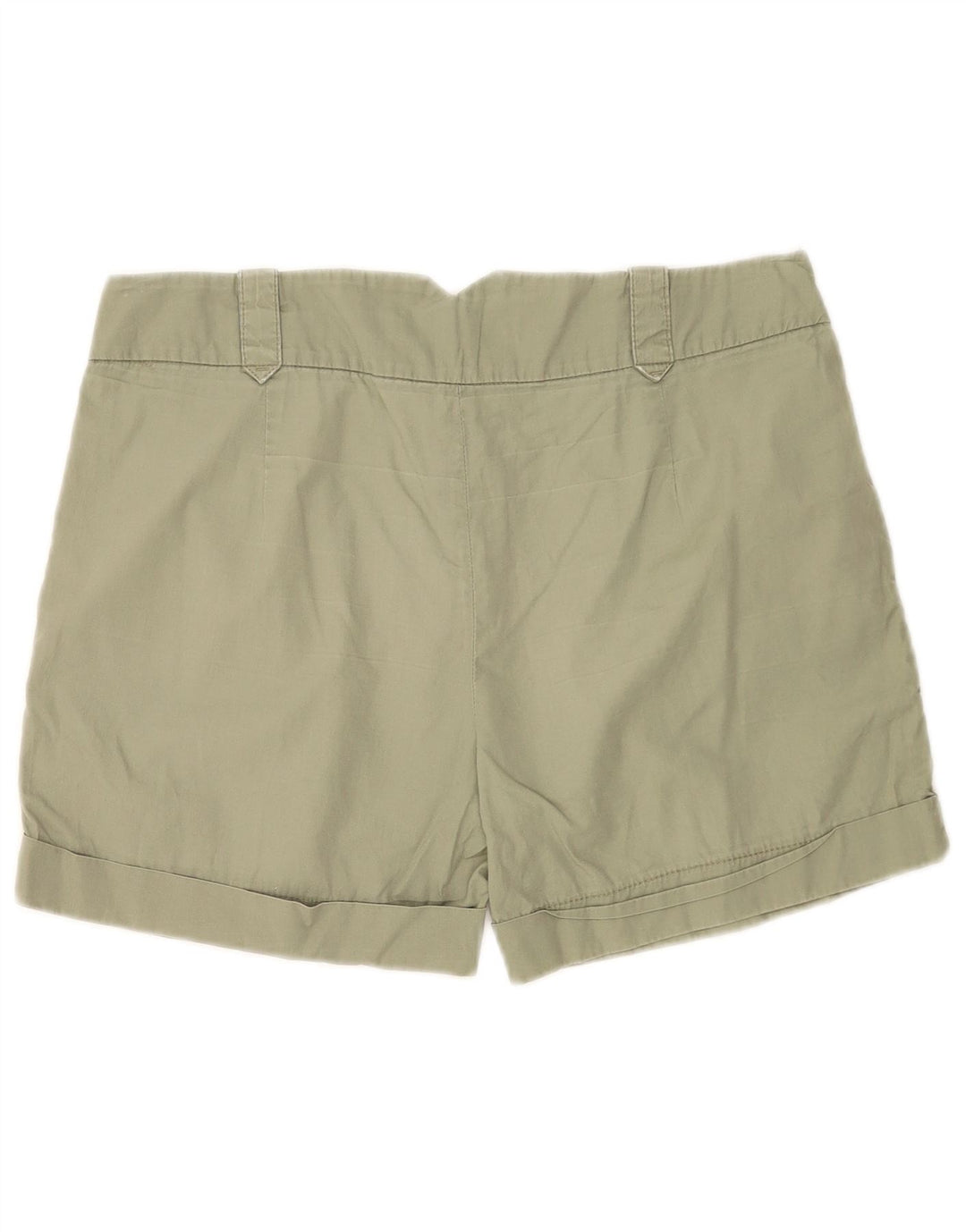Zara Short Chino Pegged Femme Medium W28 Vert Coton