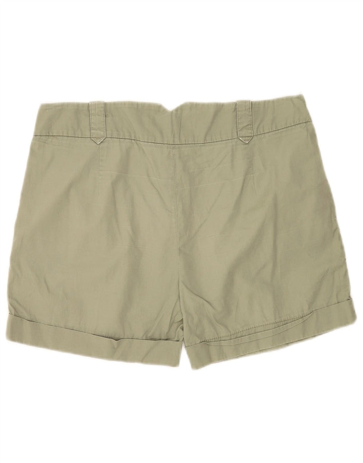 Zara Short Chino Pegged Femme Medium W28 Vert Coton
