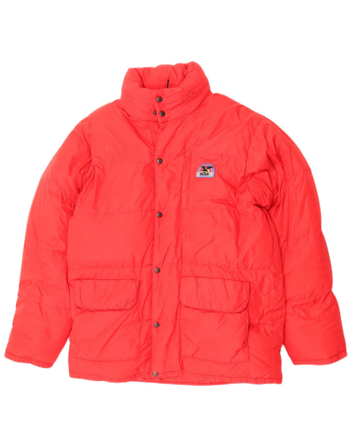 SALEWA Veste matelassée à capuche pour hommes UK 38 Medium Red Polyamide