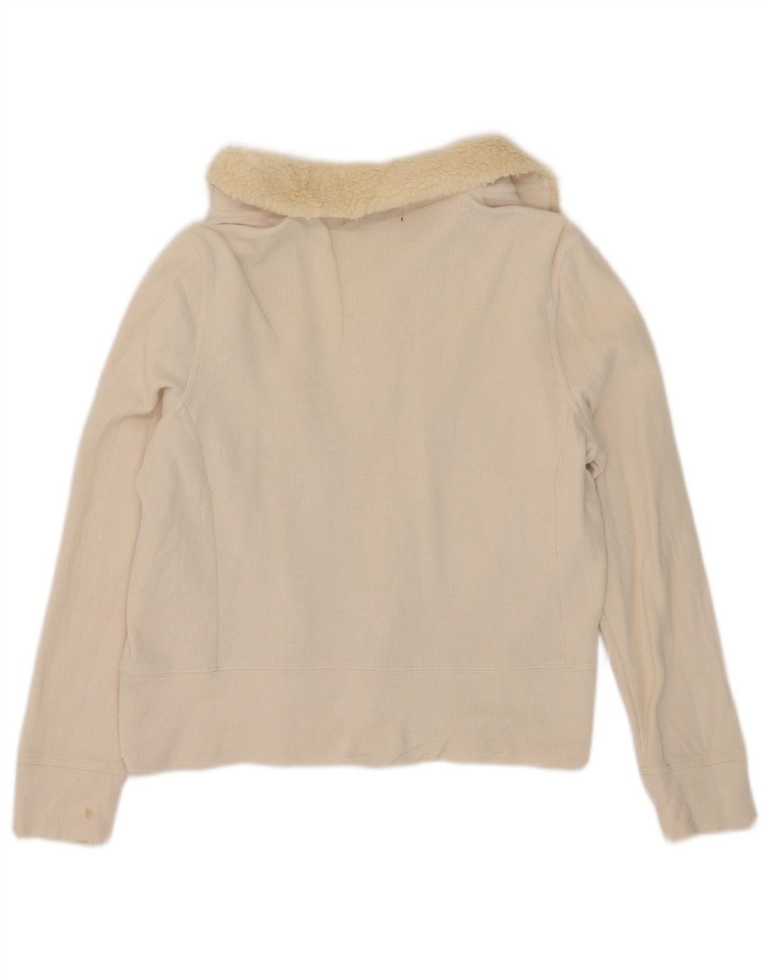 Ralph Lauren Pull cardigan ouvert pour femme UK 14 Beige moyen