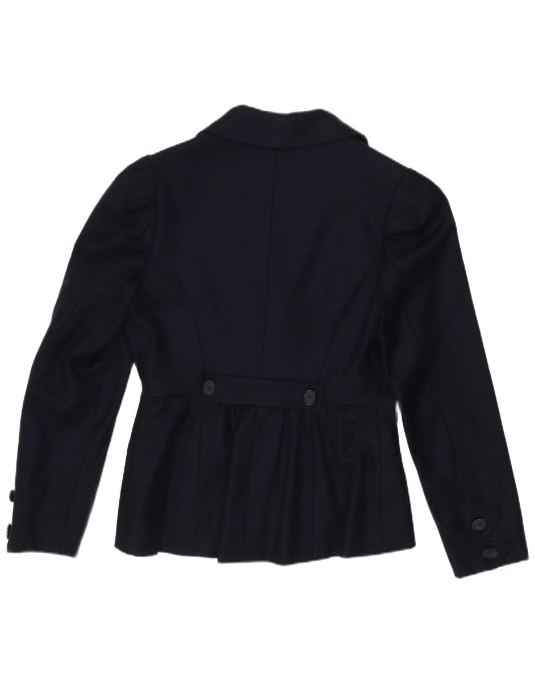 vintage Femme 3 Bouton Blazer Veste UK 4 XS Bleu Marine
