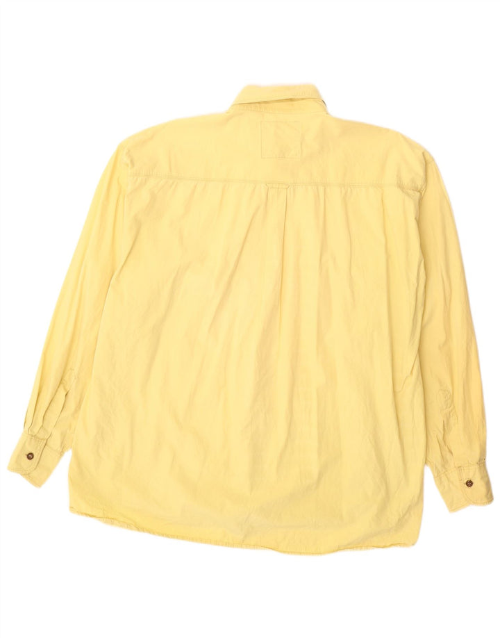 VINTAGE Chemise Homme Large Jaune