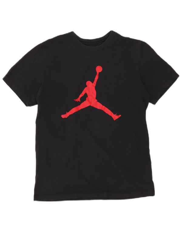Jordan T-shirt graphique pour homme Petit coton noir