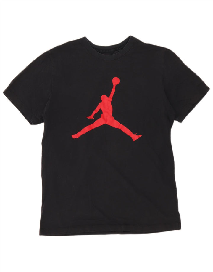 Jordan T-shirt graphique pour homme Petit coton noir