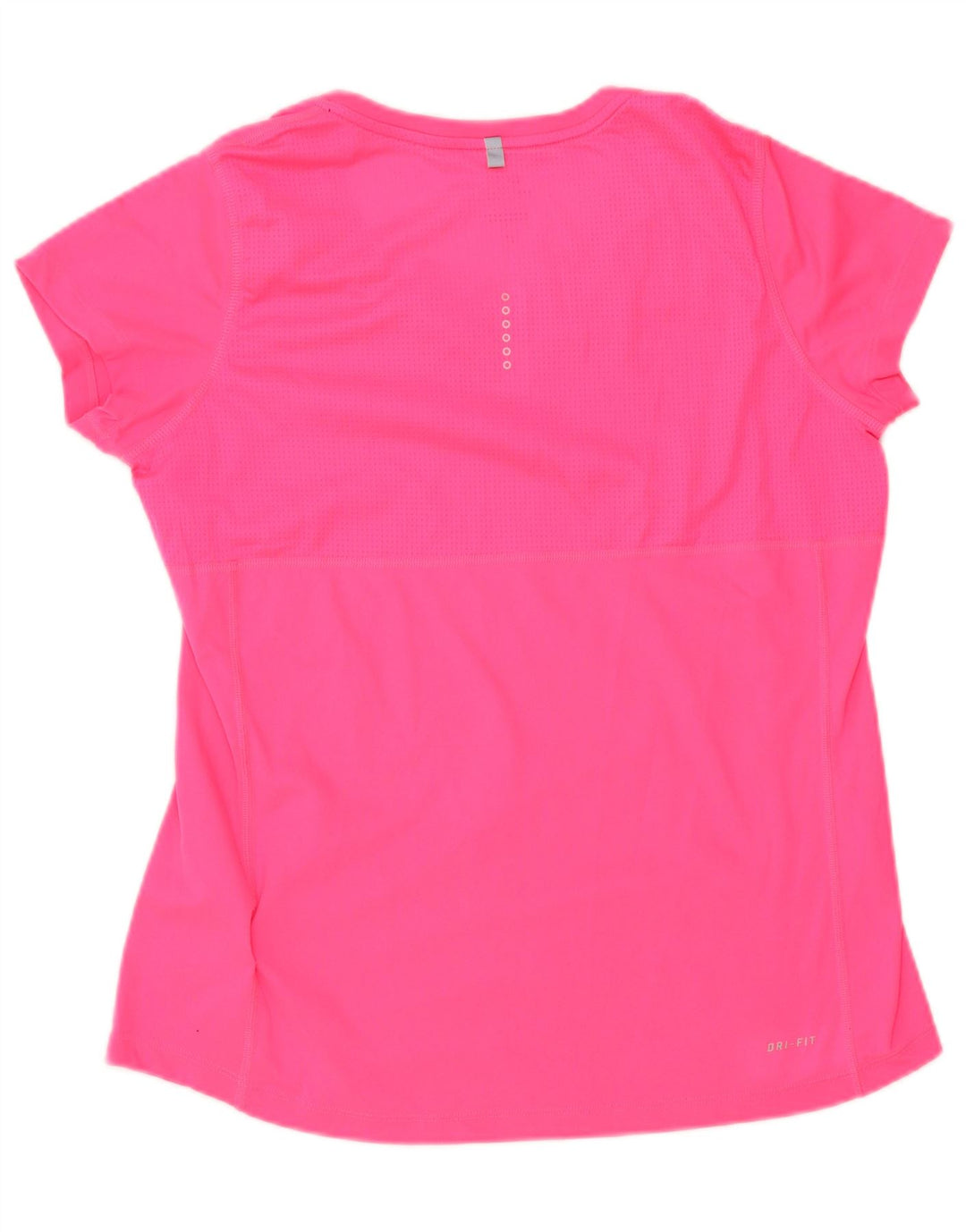 Nike Womens Dri Fit T-Shirt Top UK 14 Large Rose Polyester