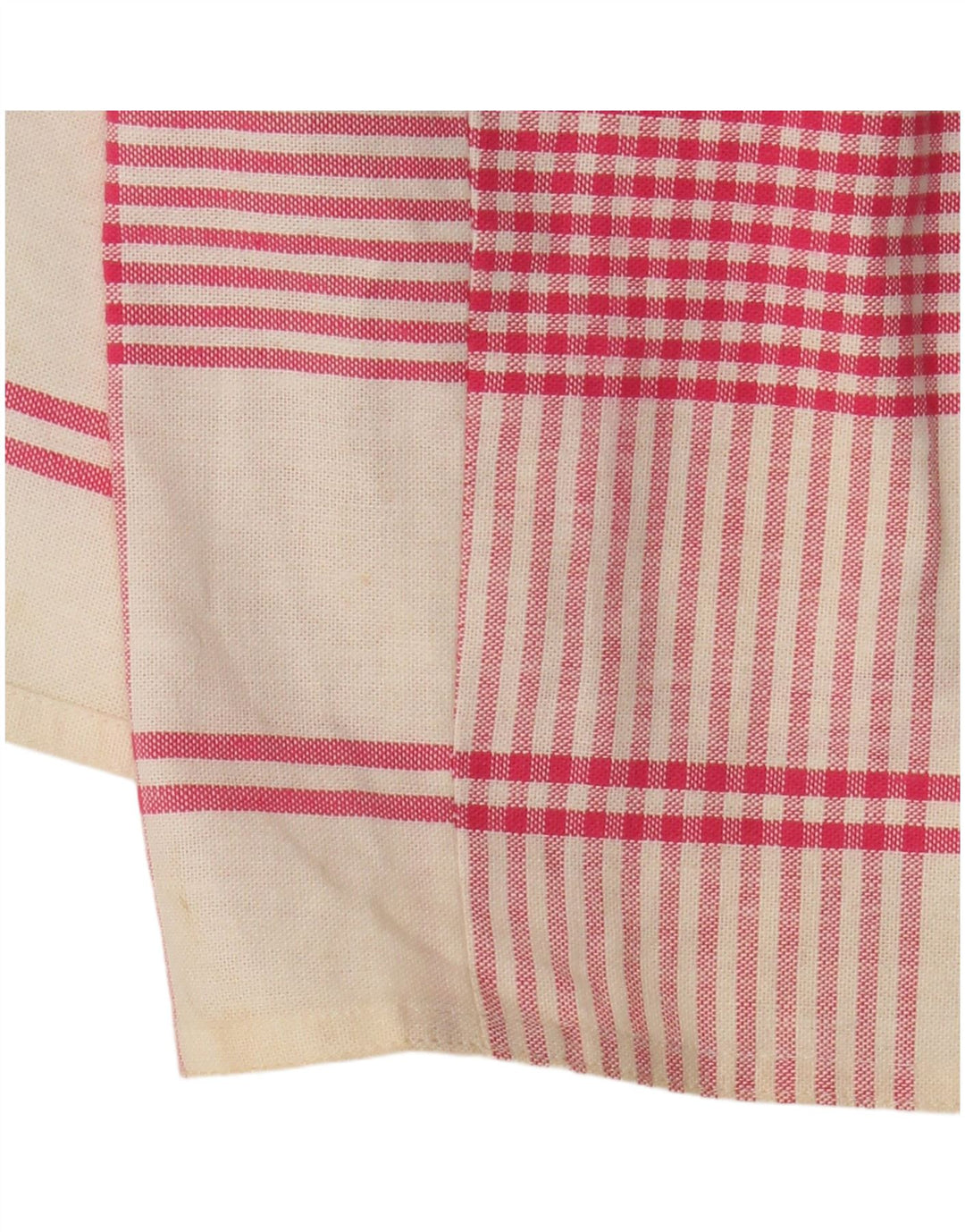 Touche Jupe portefeuille femme IT 46 Large W30 Coton à carreaux rose