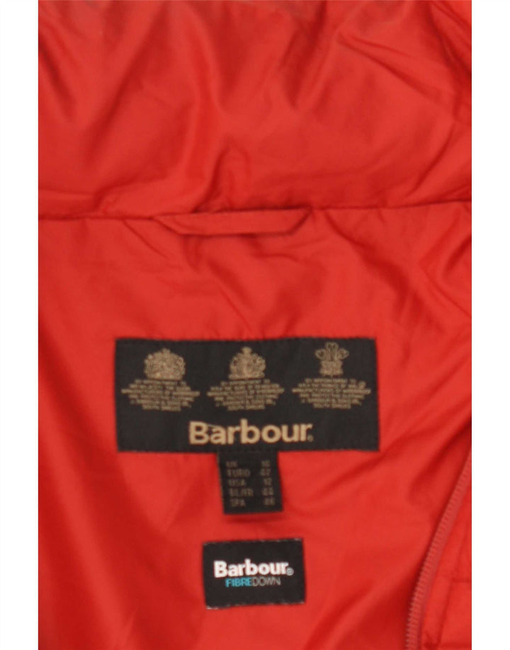 Barbour Veste matelassée pour femme UK 16 Large Rouge