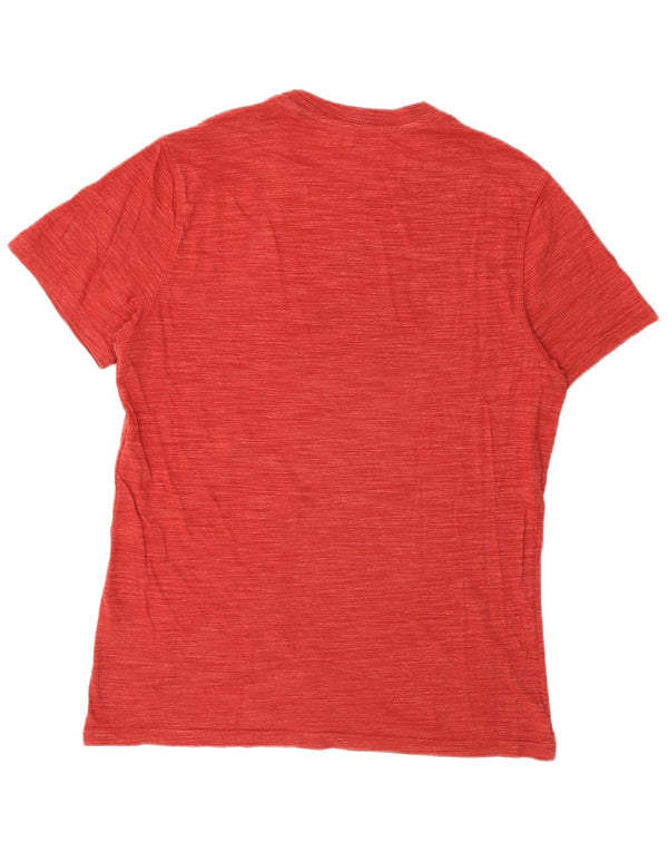 Reebok T-Shirt Graphique Homme Petit Coton Chiné Bordeaux