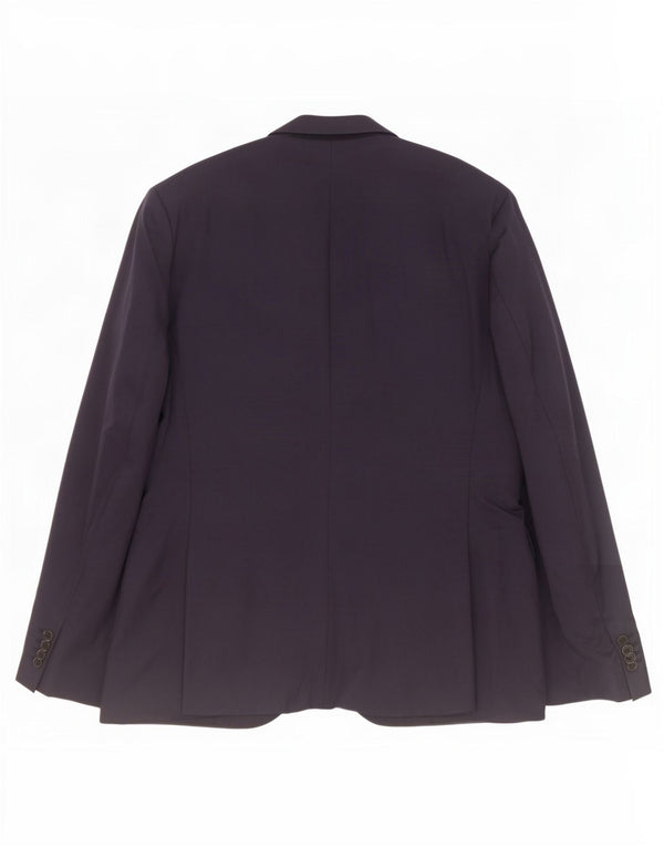 Hugo Boss Veste Blazer 2 Boutons Homme EU 52 XL Bleu Marine Laine
