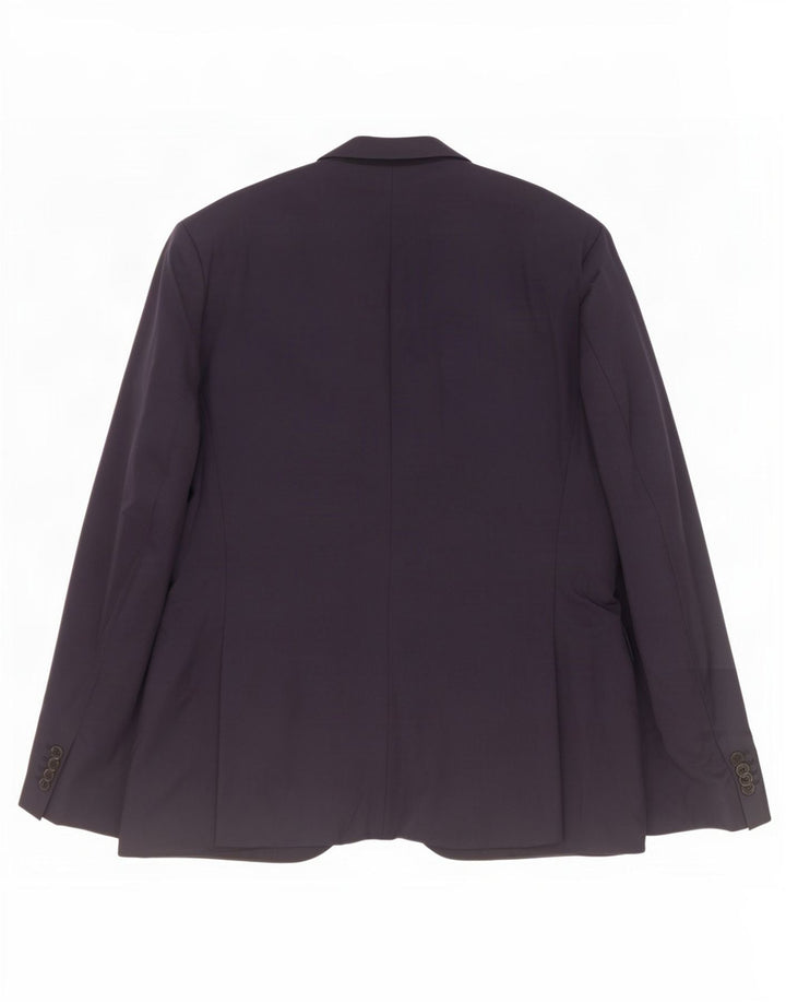 Hugo Boss Veste Blazer 2 Boutons Homme EU 52 XL Bleu Marine Laine