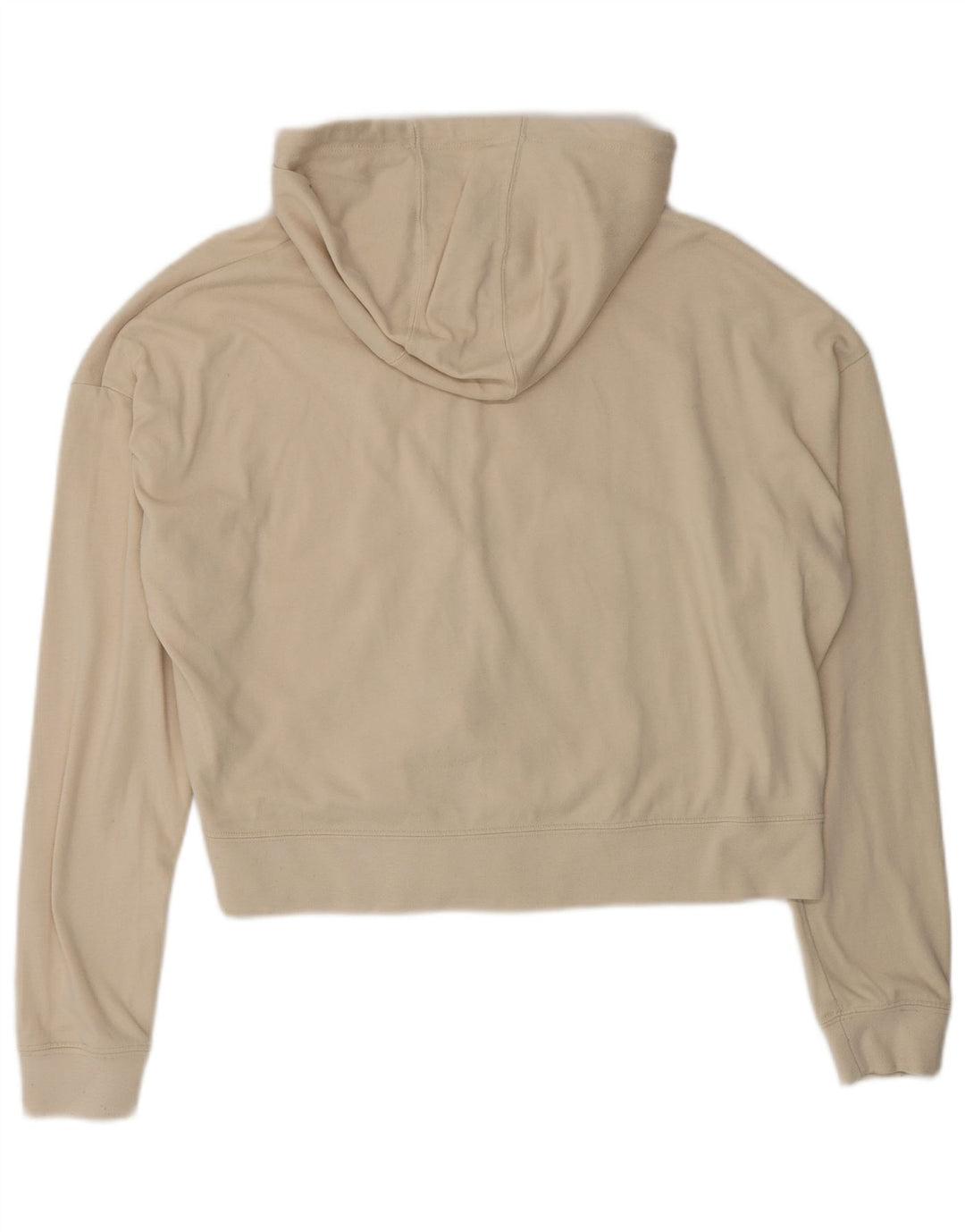 Nike Pull à capuche zippé surdimensionné pour femme UK 10 Petit Polyester Beige