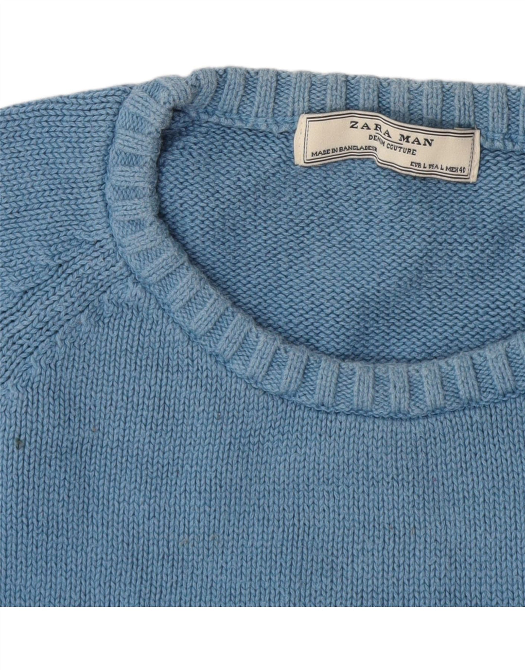 Zara Pull ras du cou pour homme, grandes rayures multicolores
