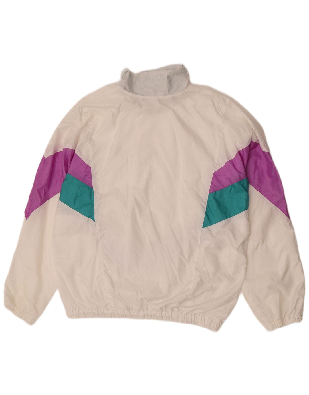 Pro Ace Veste de survêtement pour homme Large en polyamide color block blanc cassé