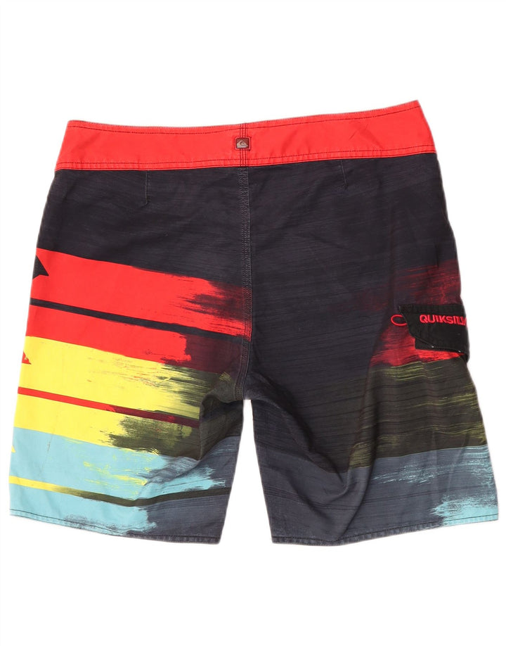 Quiksilver Short de Bain Graphique Homme Rayé Multicolore Moyen