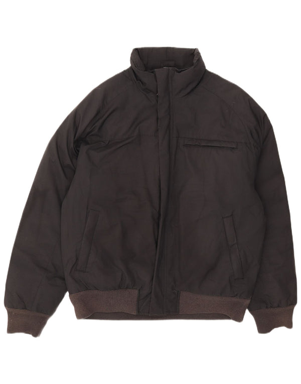 Adidas Veste Bomber Homme UK 40 Large Noir Polyester