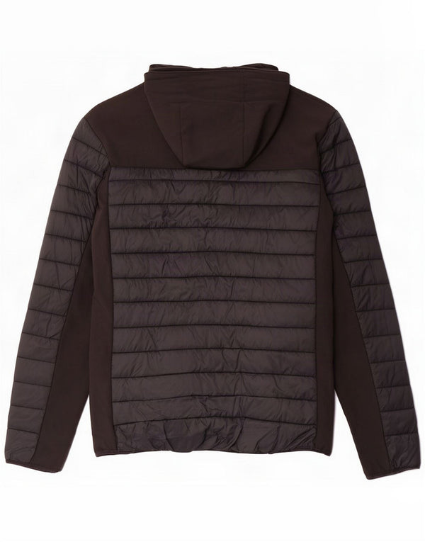 Mountain Warehouse Veste matelassée à capuche pour homme UK 40 Large Black Nylon