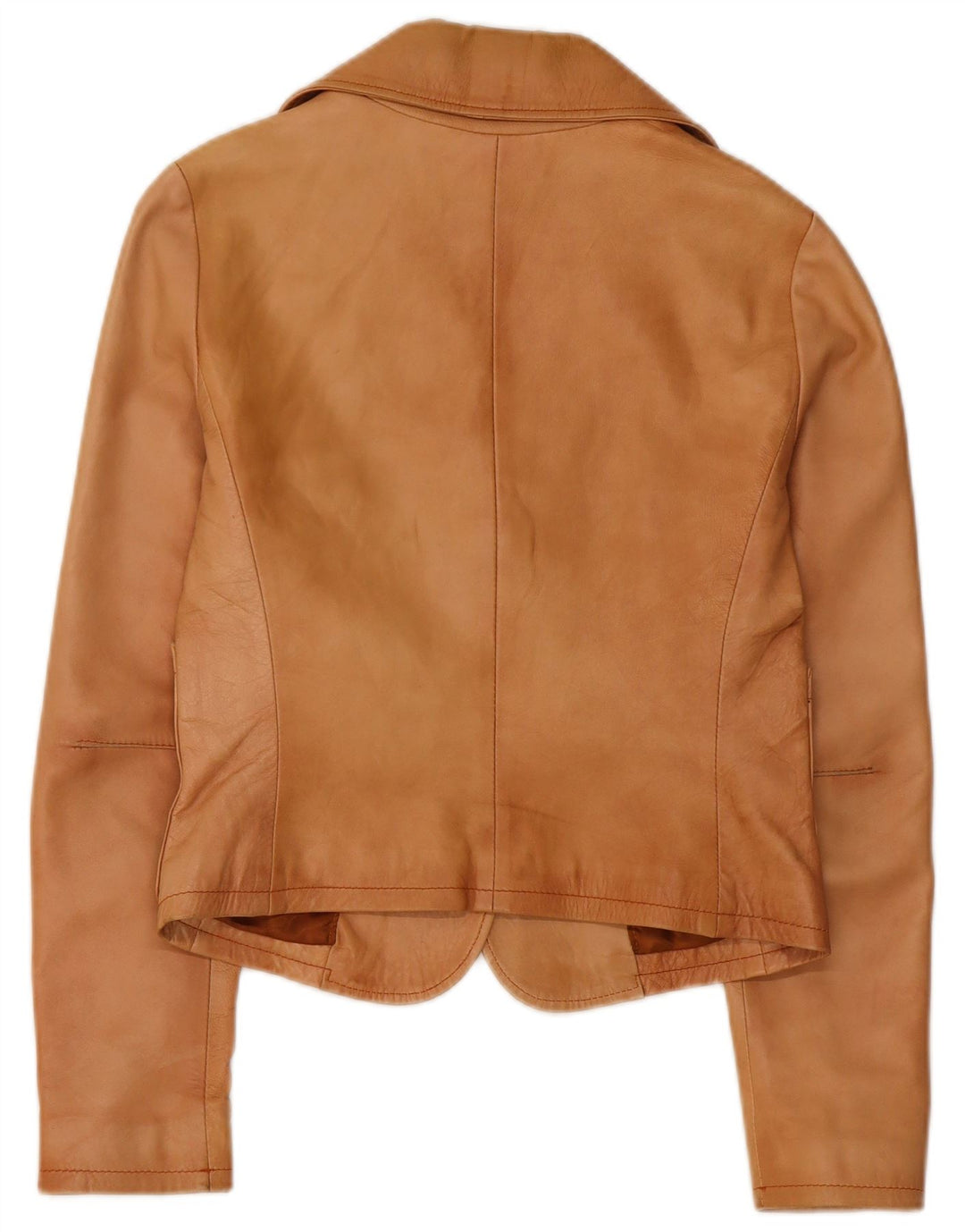 Society Veste blazer courte à 2 boutons pour femme UK 12 Cuir marron moyen