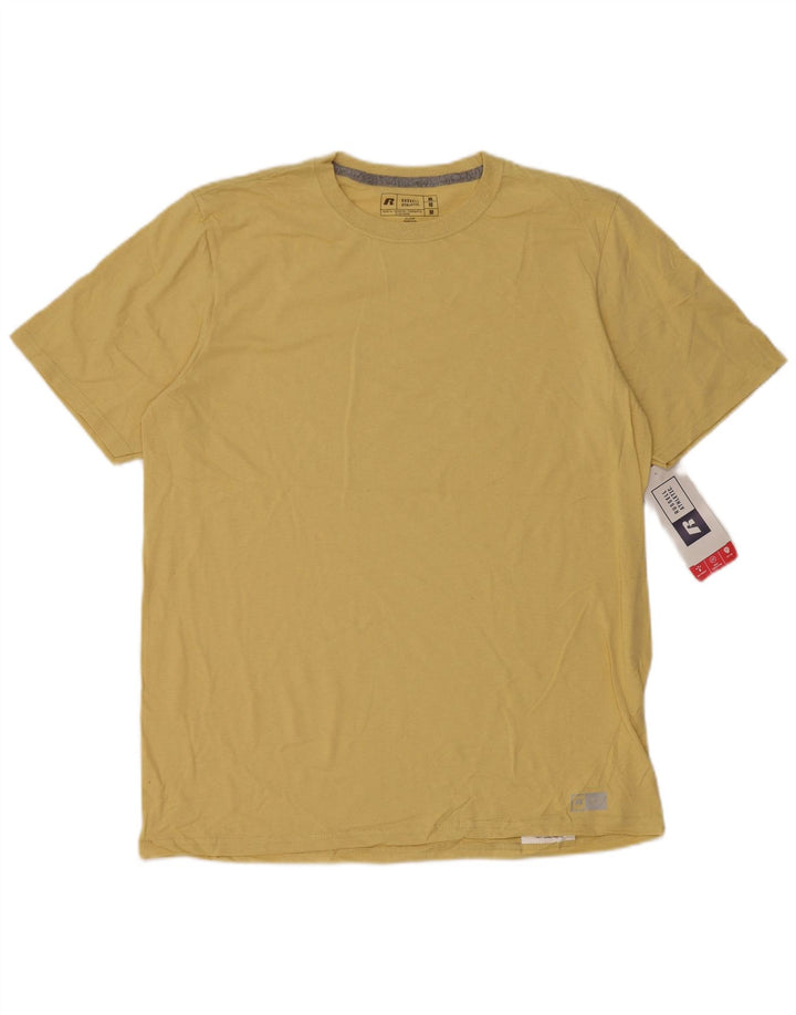 Russell Athletic T-Shirt Homme Jaune Moyen Coton
