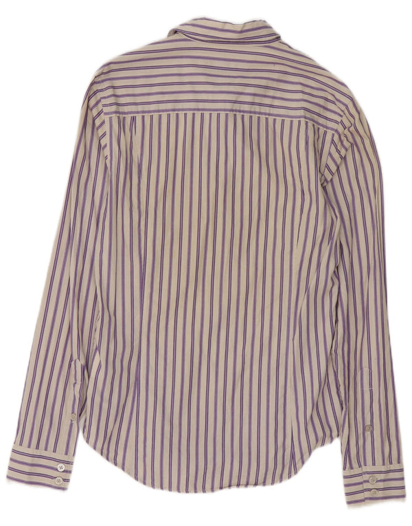 Calvin Klein Jeans Chemise Homme Petit Violet Rayé Coton