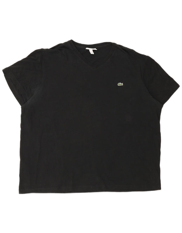 Lacoste T-Shirt Homme Top Taille 8 3XL Coton Noir