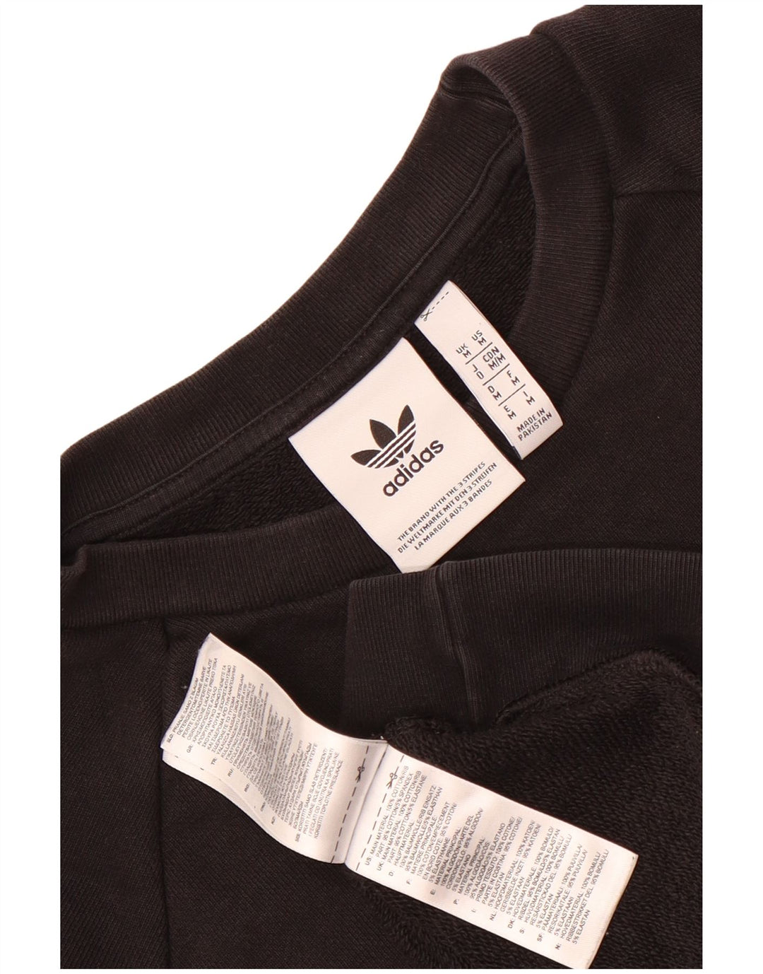 Adidas Sweat-shirt graphique pour homme en coton noir moyen