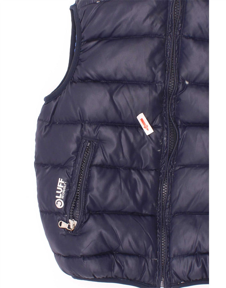 North Sails Gilet matelassé réversible pour garçon 3-4 ans Bleu marine Polyester