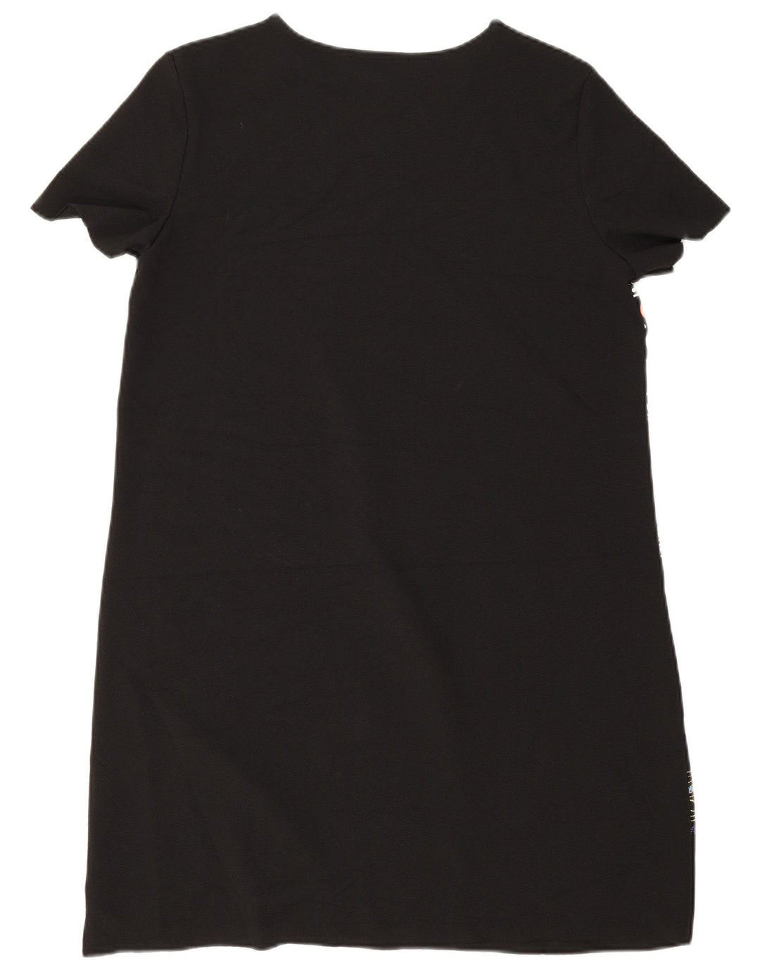 Zara Robe droite à motif abstrait pour femme UK 14 Noir moyen