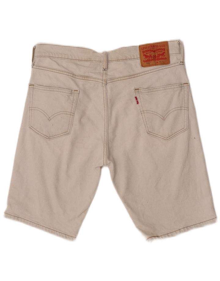 Levi's Short en Jean 511 W30 Homme Bleu Moyen Coton