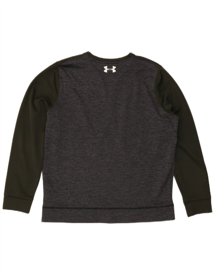 UNDER ARMOUR Sweat-shirt Cold Gear pour femme UK 16 Large Kaki