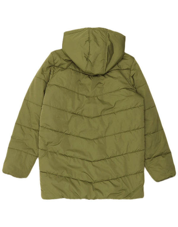 Vans Manteau rembourré à capuche pour femme UK 16 Large Vert