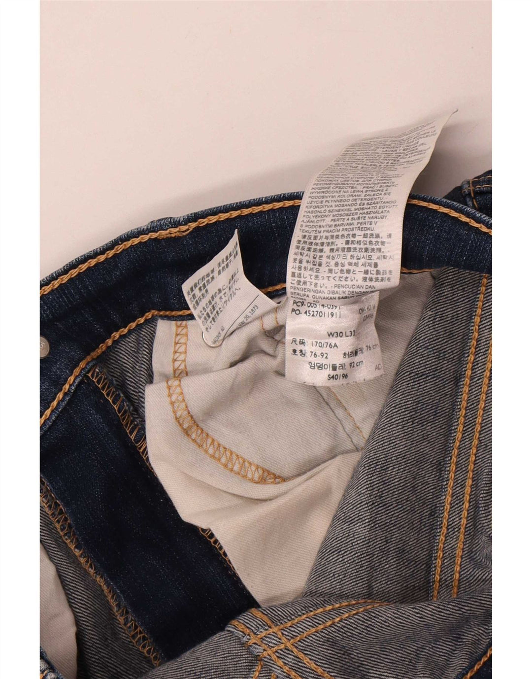 Levi's Jean 514 Straight Homme Bleu Marine W30 L32 Coton