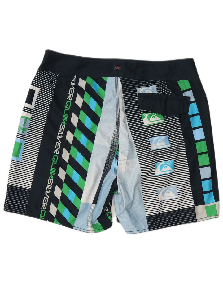 Quiksilver Short de Bain Graphique Homme Large Multicolore Géométrique