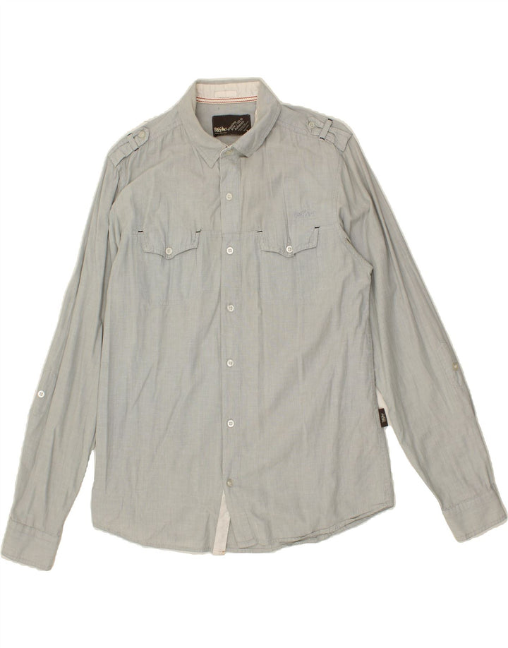MOSSIMO Mens Slim Shirt Large Blue Vintage Mossimo and Second-Hand Mossimo from Messina Hembry 