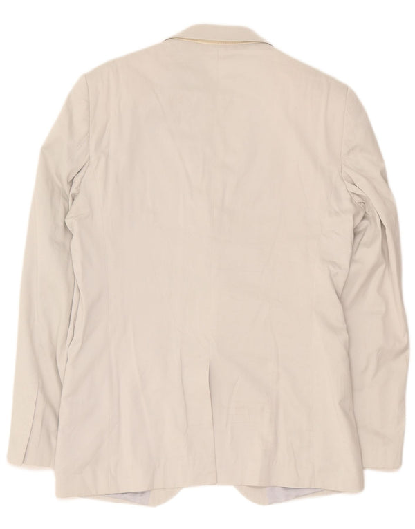 Zara Veste Blazer 2 Boutons Homme EU 52 Grand Coton Beige