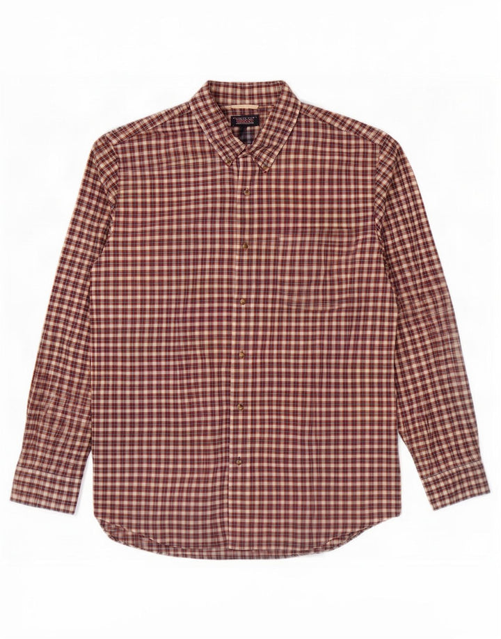 Chaps Chemise Homme 2XL Rouge Carreaux Coton