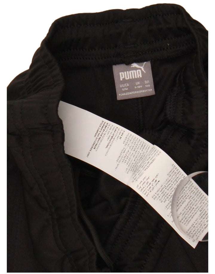 Puma Pantalon de survêtement fille 9-10 ans Noir Colourblock Polyester