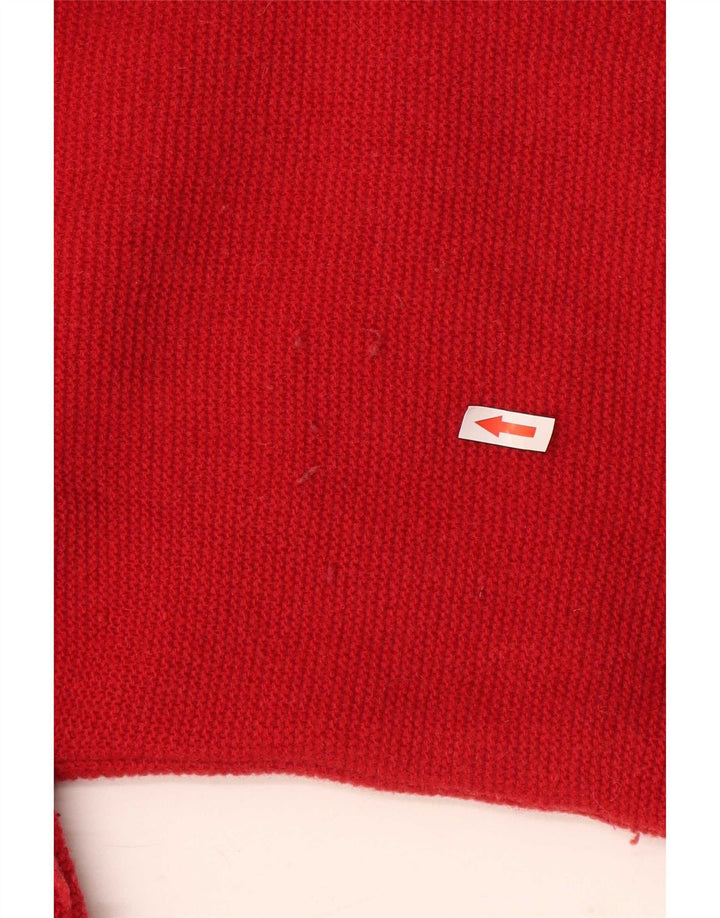 Dolomite Womens Cardigan Sweater UK 16 Grande laine rouge