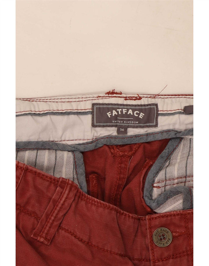 Fat Face Short cargo pour hommes grand W36 coton rouge
