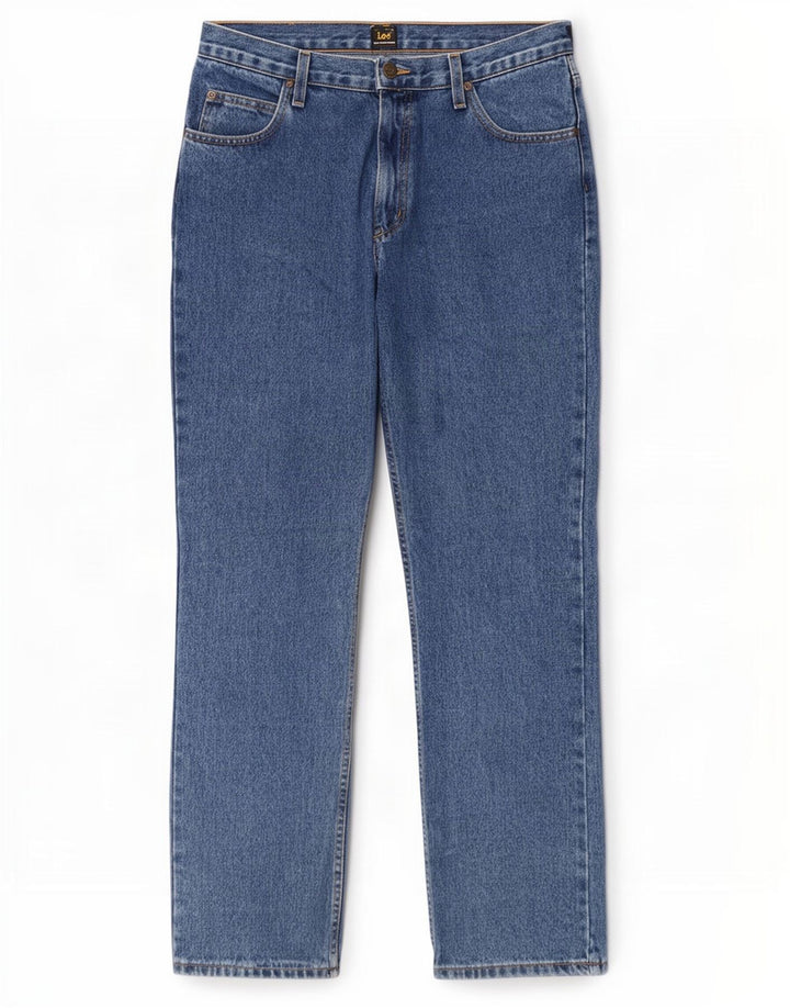Lee Jean Droit Brooklyn Homme W34 L32 Bleu Coton