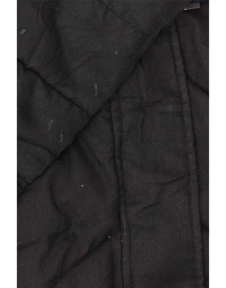 Barbour Manteau rembourré pour femme UK 14 Grand chevrons noirs