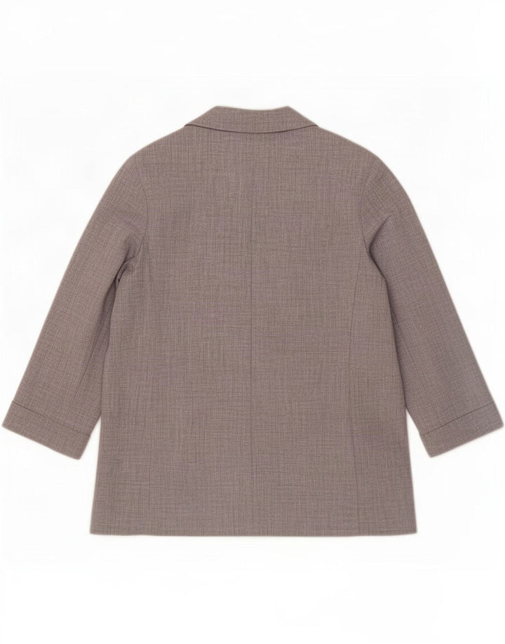 Marks & Spencer Veste blazer ouverte à manches 3/4 pour femme UK 16 Large Gris