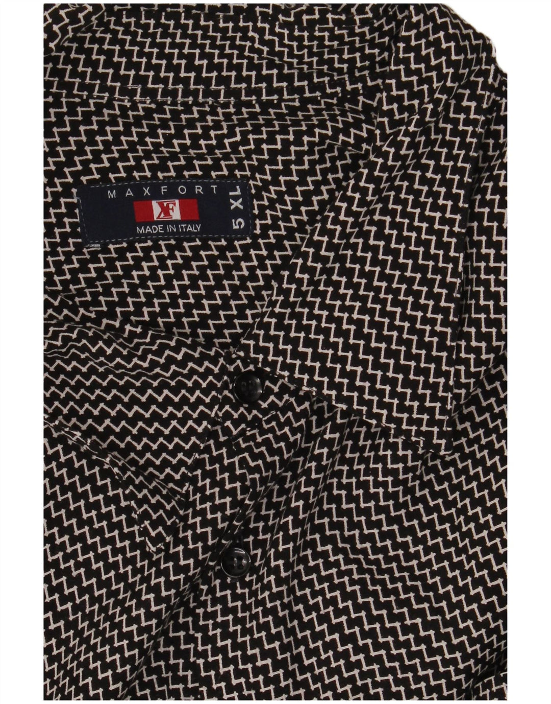 MAXFORT Chemise à manches courtes pour hommes 5XL Chevron noir