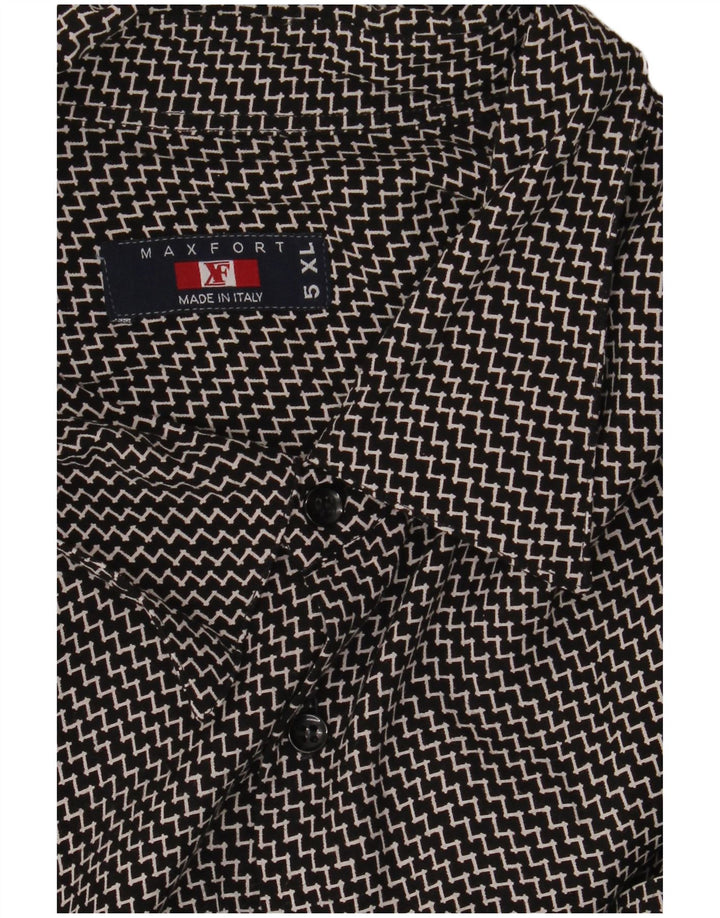 MAXFORT Chemise à manches courtes pour hommes 5XL Chevron noir