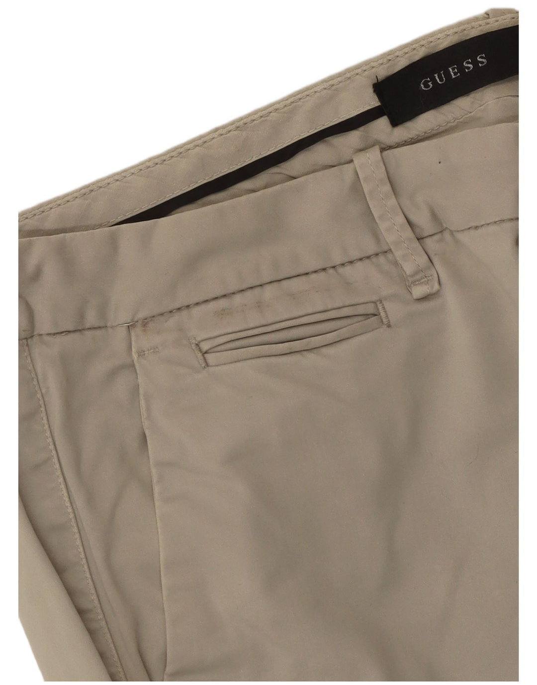 GUESS Pantalon Chino Slim Homme W36 L33 Beige Coton