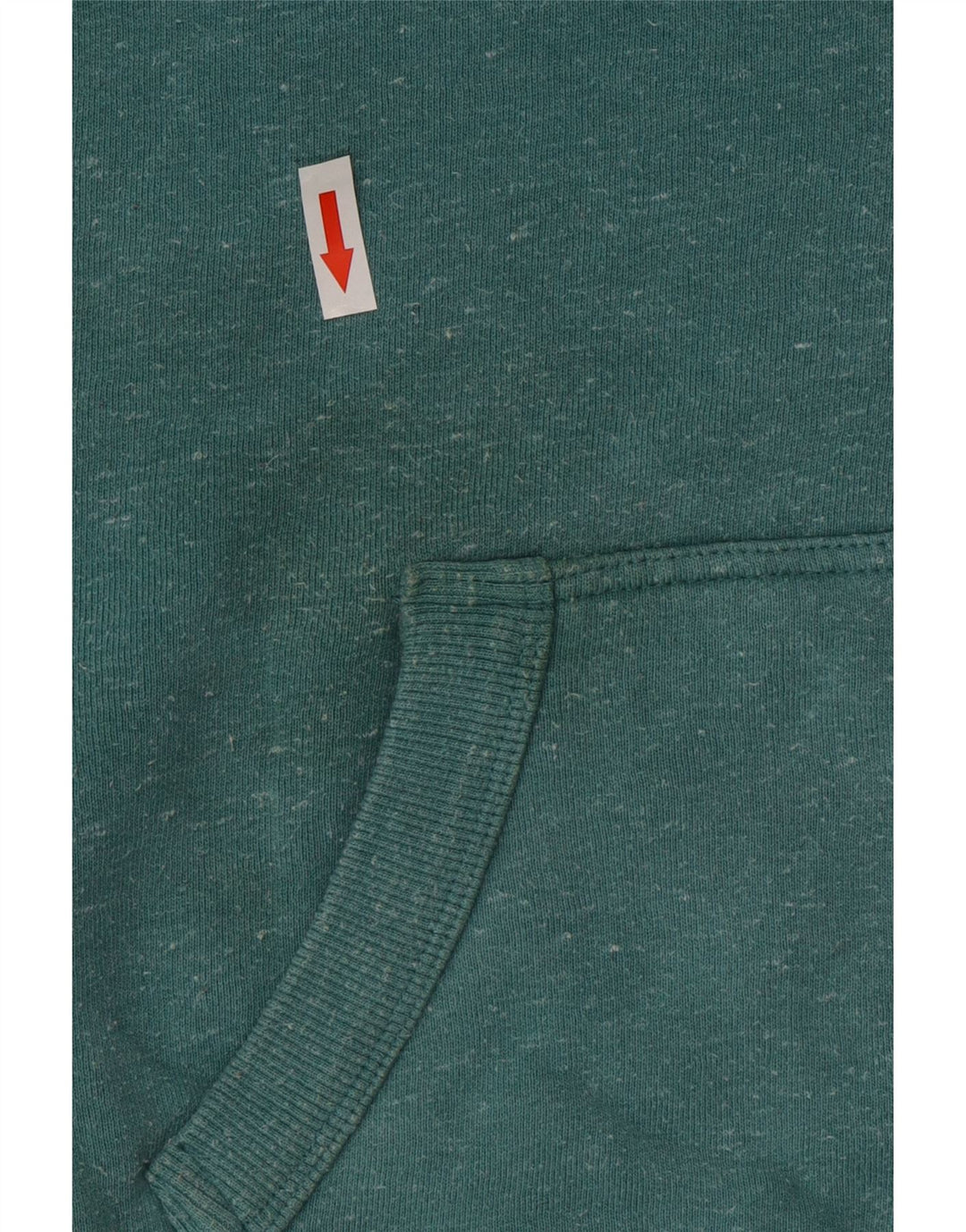Superdry Pull à capuche zippé en coton moucheté vert moyen |