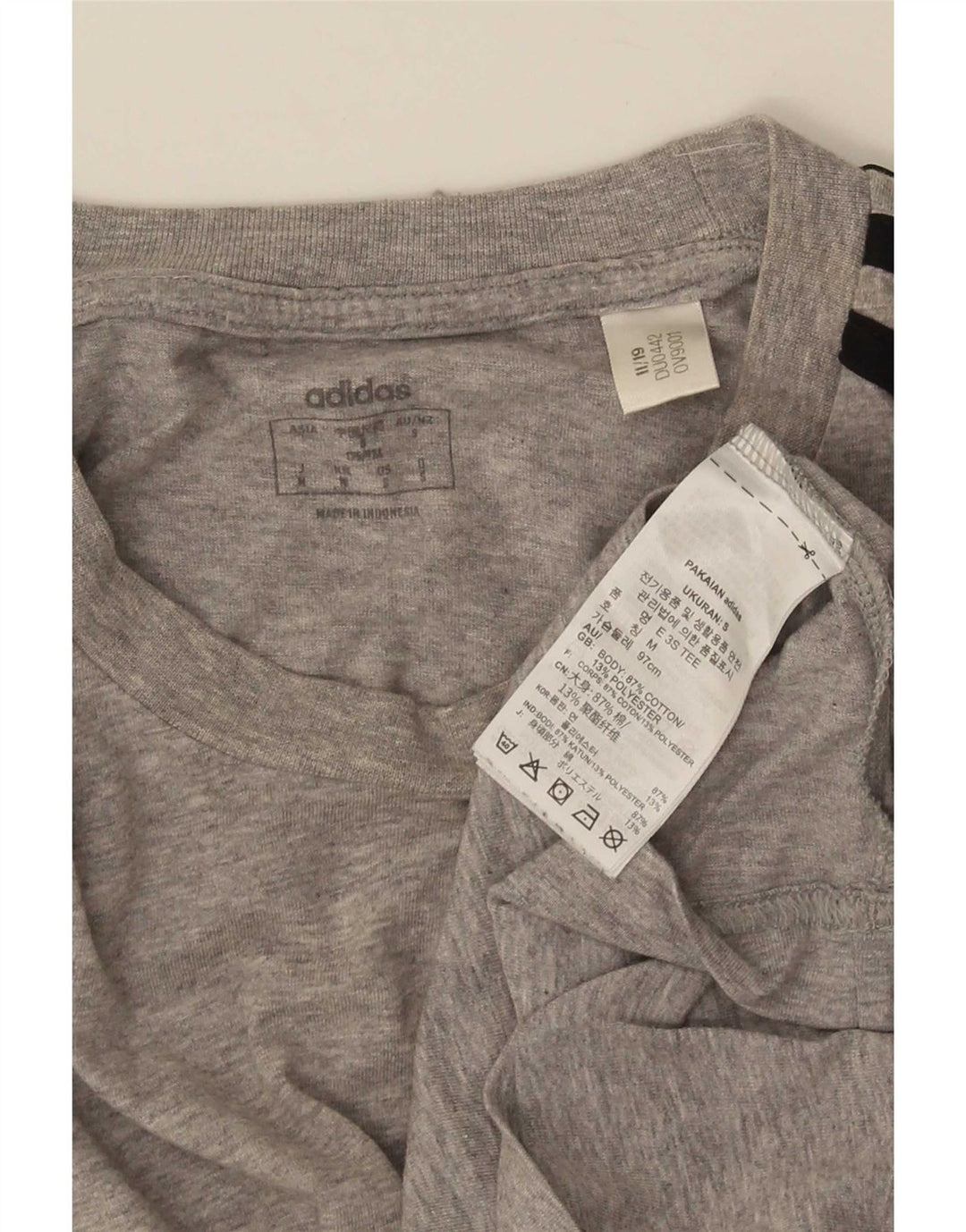 Adidas T-Shirt Homme Haut Petit Gris Coton