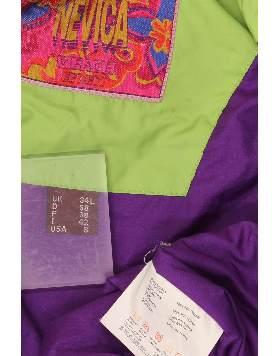 NEVICA Veste coupe-vent surdimensionnée pour femme US 8 Turquoise moyen